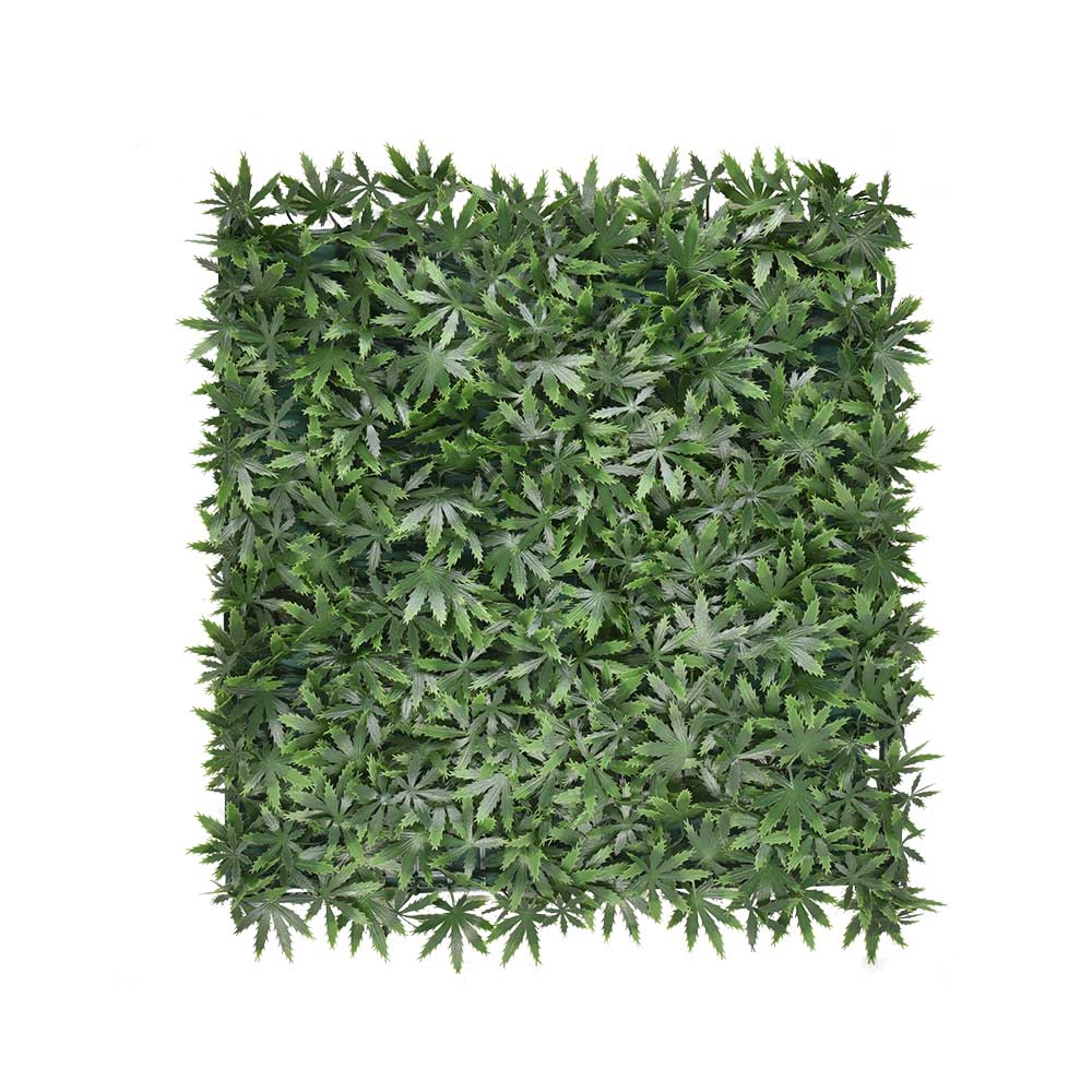 Cannabis Leaf Artificial Hedge 1m x 1m