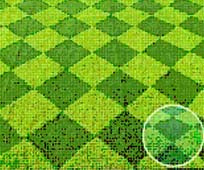 Embossed Synthetic Lawn - Checkered pattern